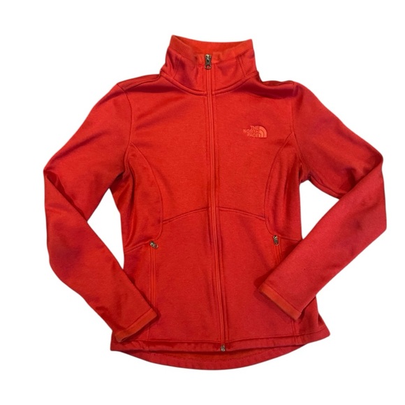 The North Face Jackets & Blazers - New Condition Womens North Face Small Fleece Zip Jacket Agave in Melon Red